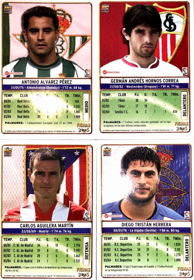 Fichas de la liga 2005 - 2004 Mundicromo