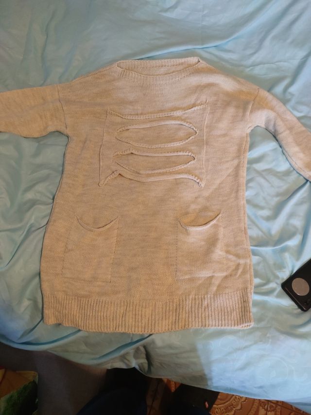 Maglione donna beige