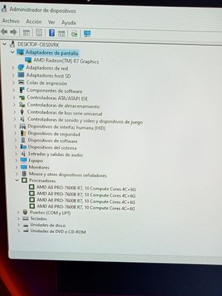 Ordenador hp 285 g2 AMD A8  2mano