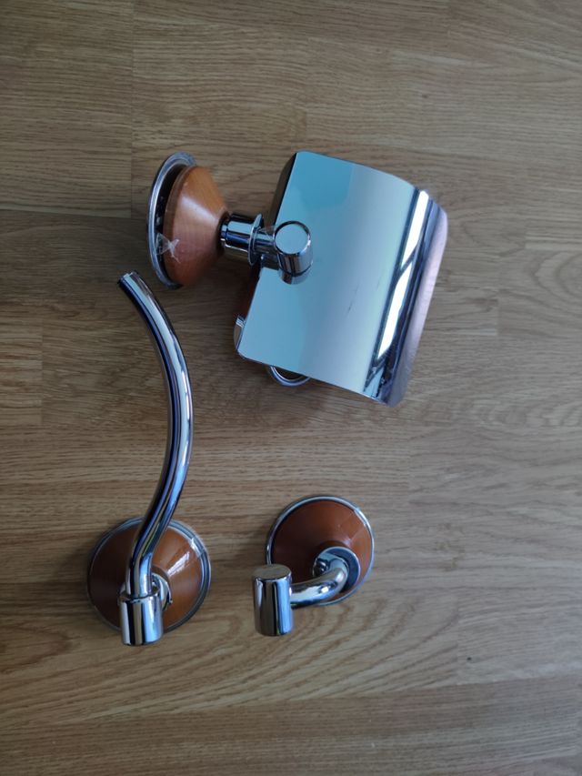 Set accesorios baño cromado