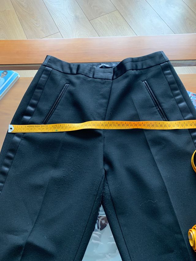 Pantalón negro vestir zara chica