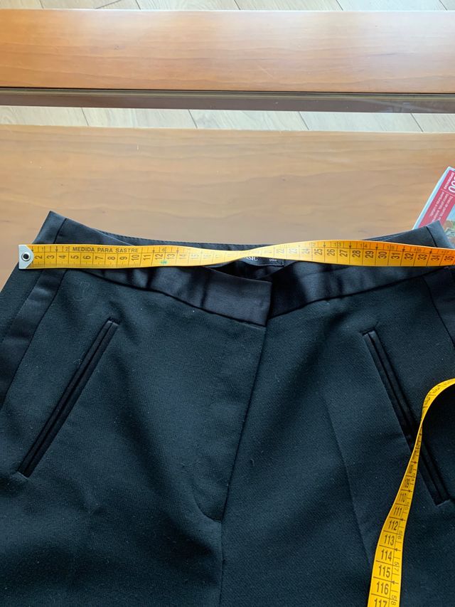 Pantalón negro vestir zara chica