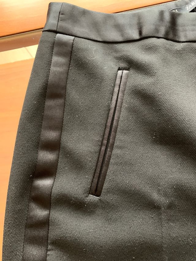 Pantalón negro vestir zara chica