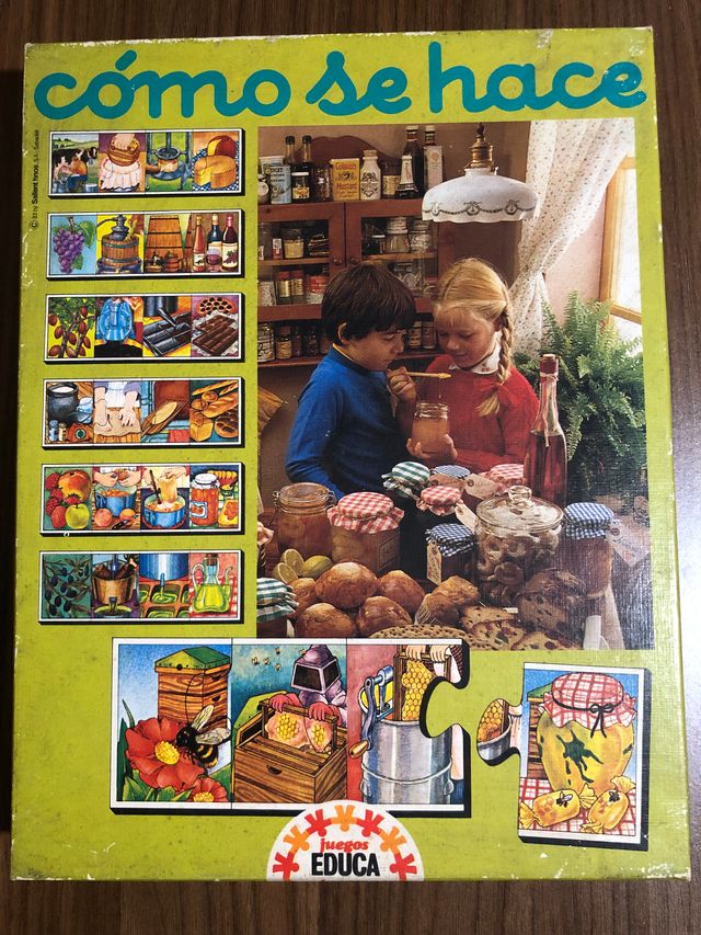 Juego puzzle como se hace? Educa años 90