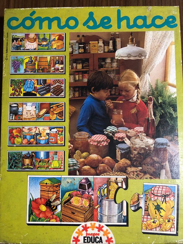 Juego puzzle como se hace? Educa años 90