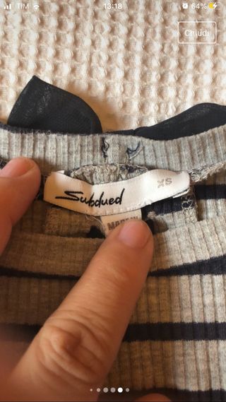 Maglia Subdued grigia o blu XS
