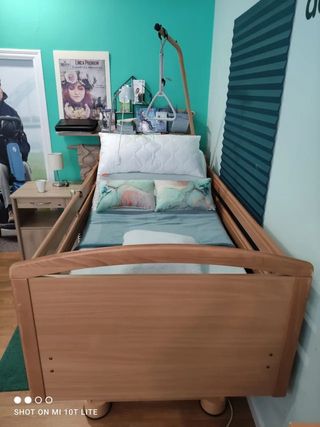 Cama articulada completa de madera