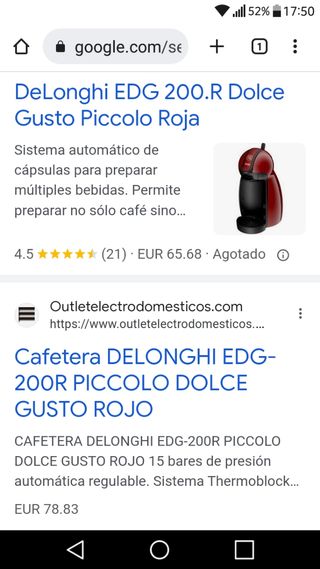 Cafetera dulce gusto 
