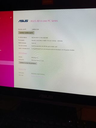 Asus pc todo en uno