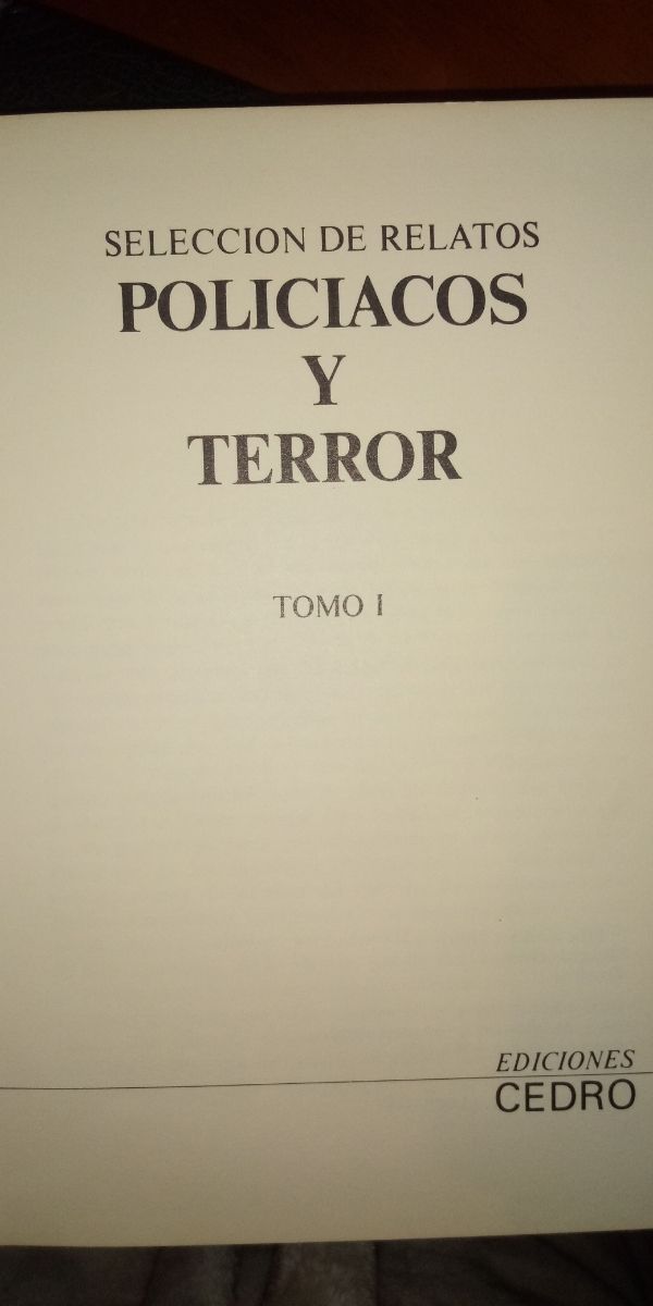 Relatos Policíacos y Terror