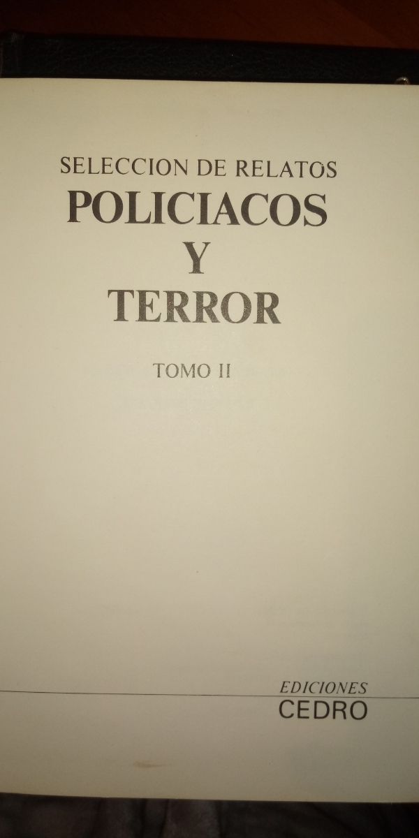 Relatos Policíacos y Terror