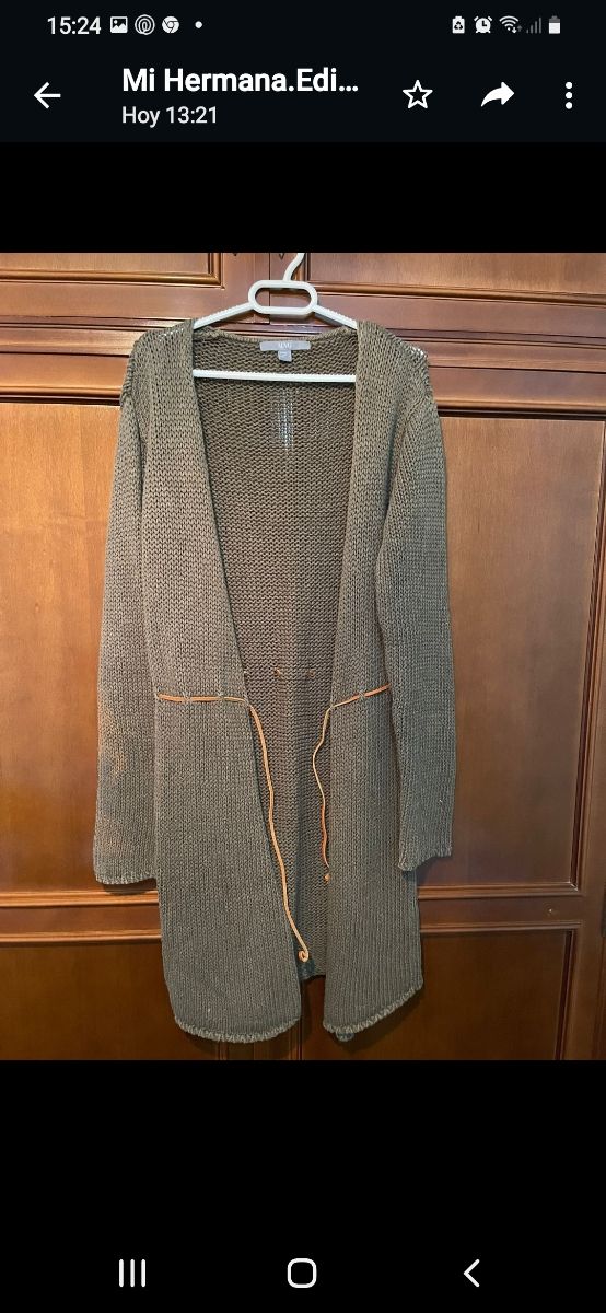 chaqueta larga Mango