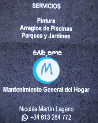 mantenimiento en general del hogar 