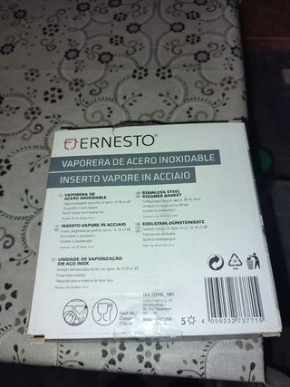 vaporera de acero inoxidable 