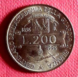 moneta 200 lire rara 1996