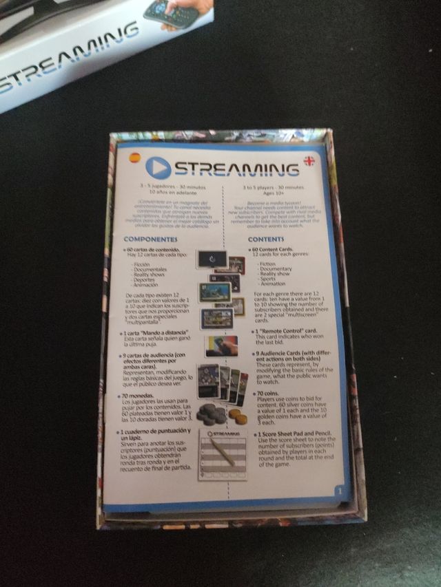 Streaming juego de mesa