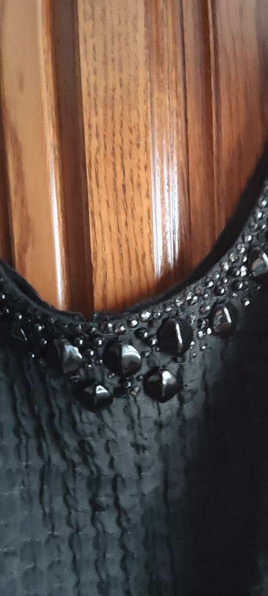 Vestido con chaqueta corta negro