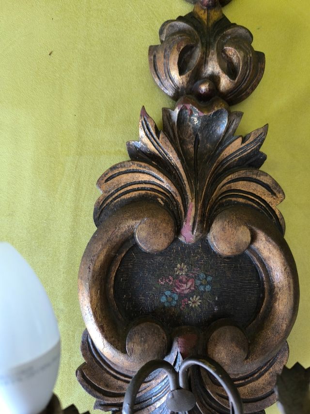 par de candeeiros de parede antigoss