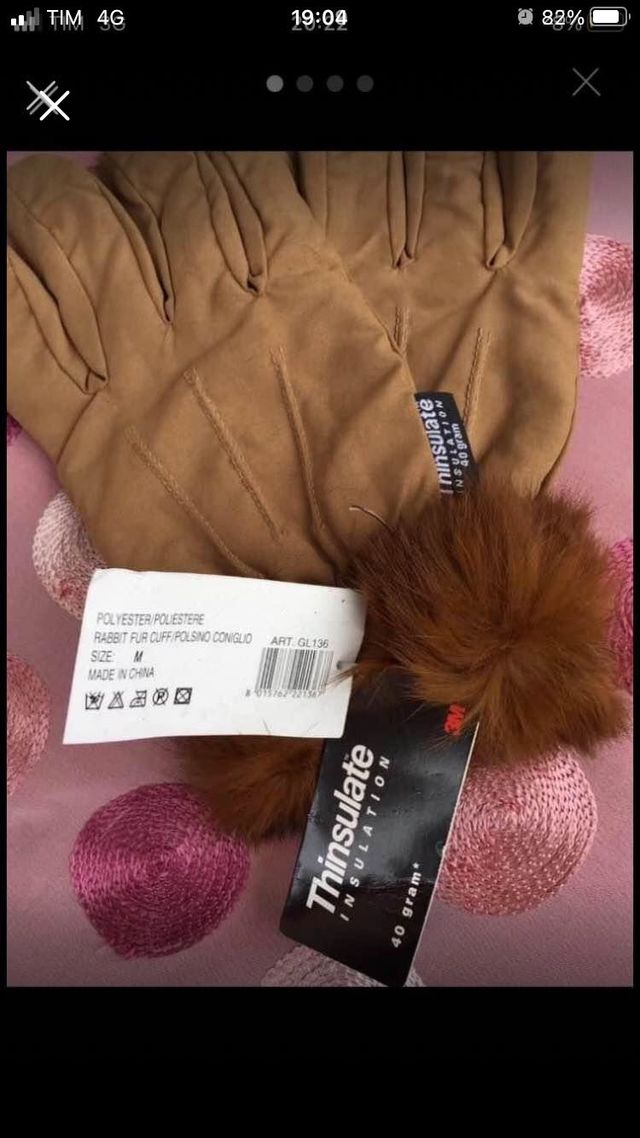 Guanti da donna con pelo 