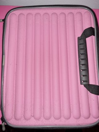 funda tablet en rosa