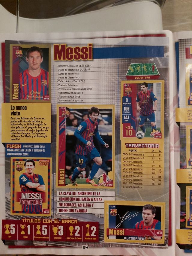 Colección completa FC BARCELONA 2011-12 Panini