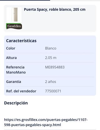 REBAJA!! Puerta corredera Grosfillex