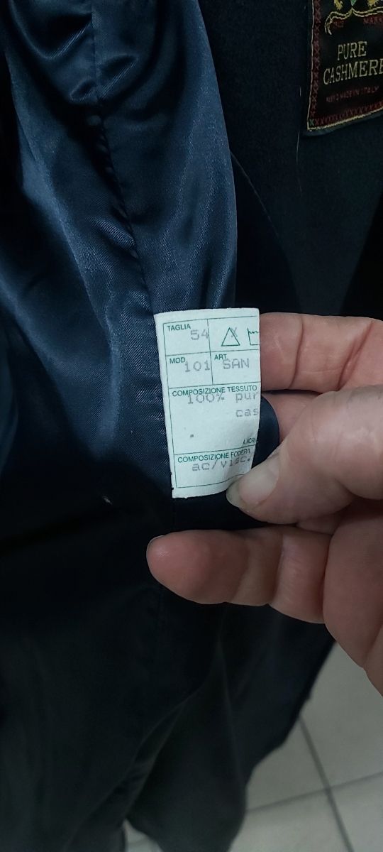 cappotto in cashmere