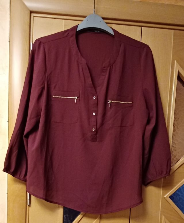 Blusón burdeos