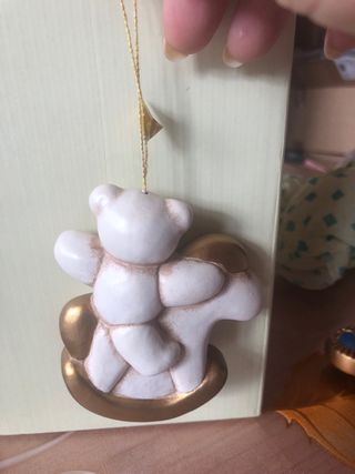 Addobbo per albero Natale thun orso su dondolo