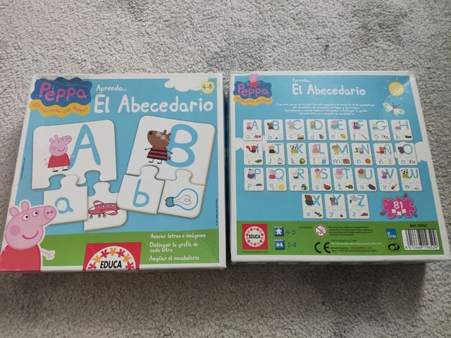 Puzzle abecedario de Peppa Pig