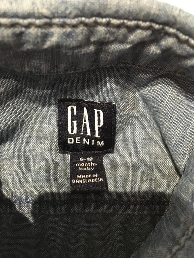 Camisa vaquera GAP talla 6-12 meses
