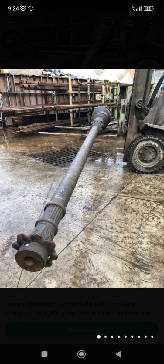 Farola hierro fundido