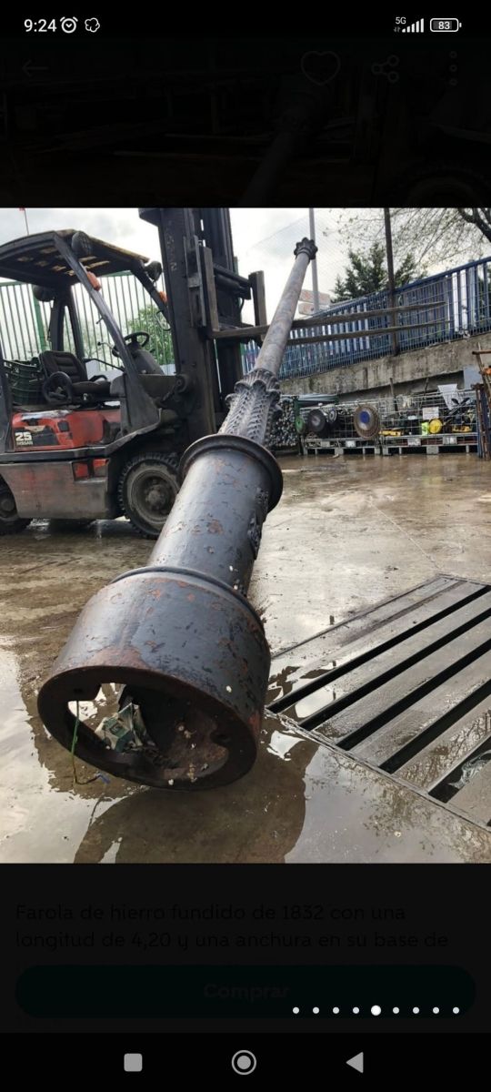 Farola hierro fundido