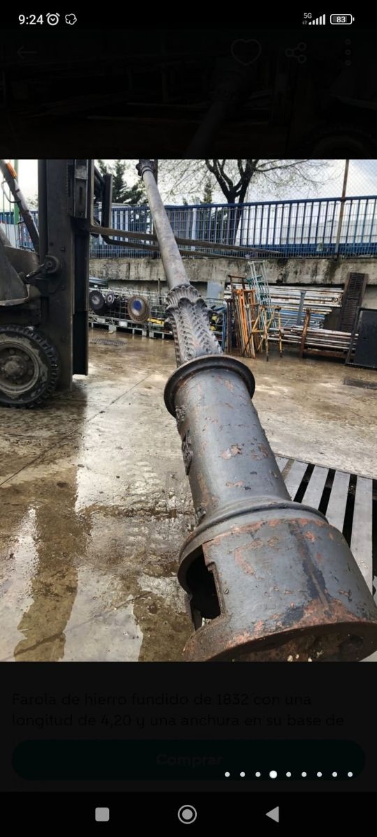 Farola hierro fundido