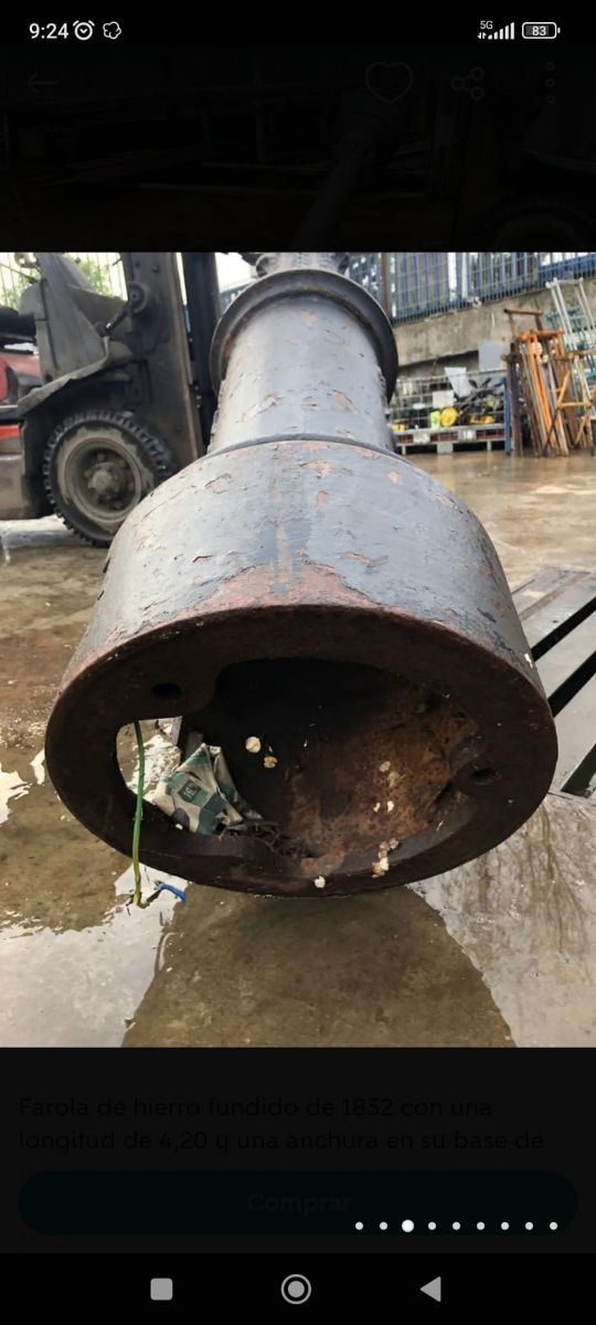 Farola hierro fundido