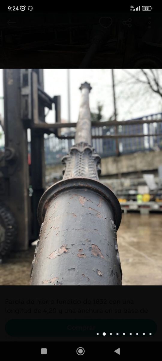 Farola hierro fundido