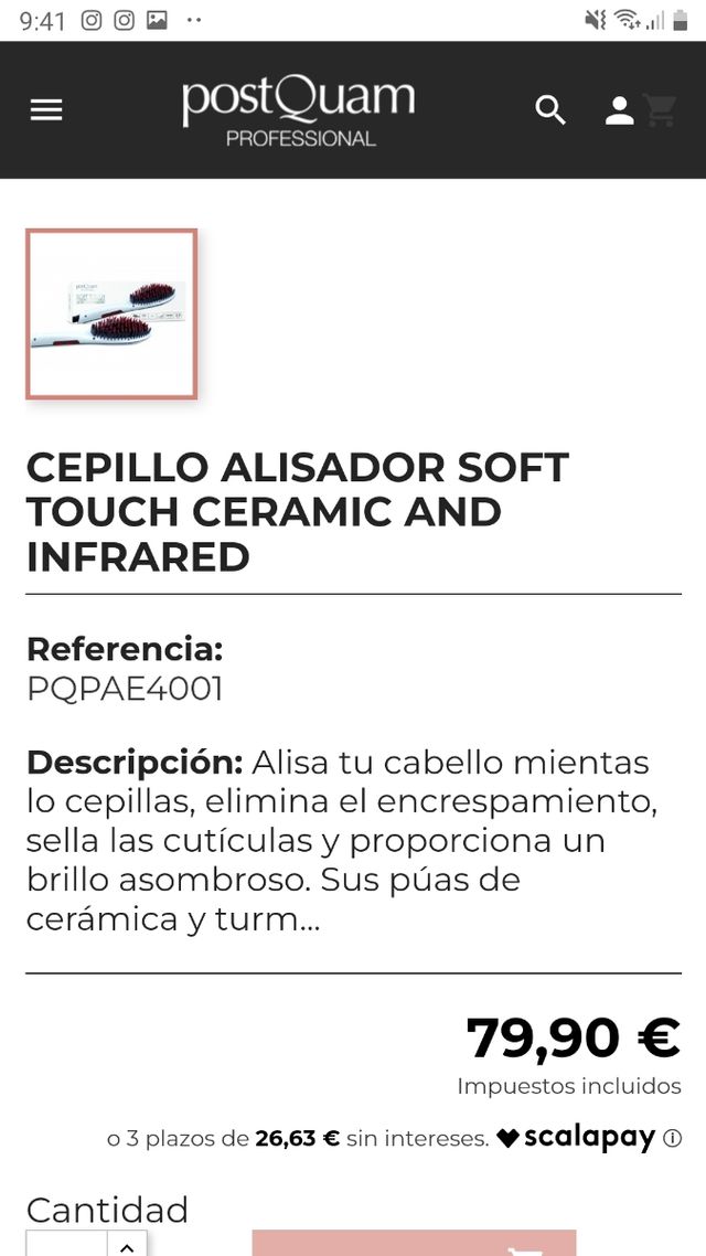 Cepillo alisador profesional PostQuam