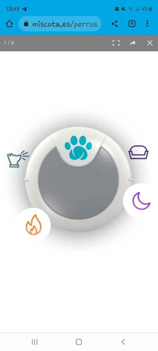 Animo dispositivo de actividad para perros