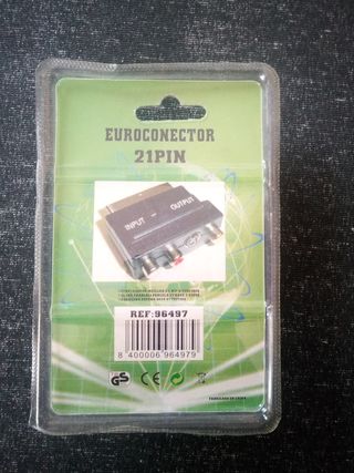Euroconector (3 RCA, con interruptor)

