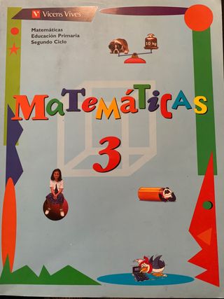 Libro texto Matemáticas 3° Primaria Vicens Vives