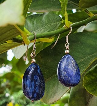 Pendientes de lapislázuli y plata