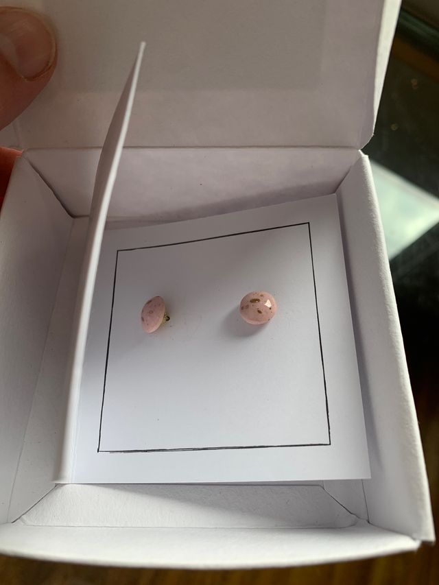 Pendientes rosas diseño @nua.Barcelona