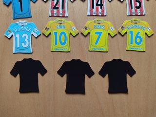 Lote 44 imanes camisetas Mega Fútbol 2009 diferent