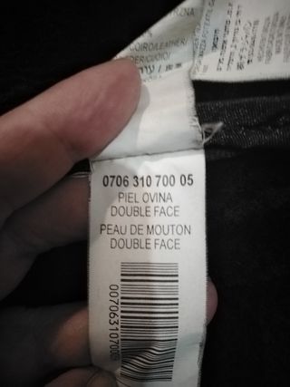 Chaquetón piel vuelta