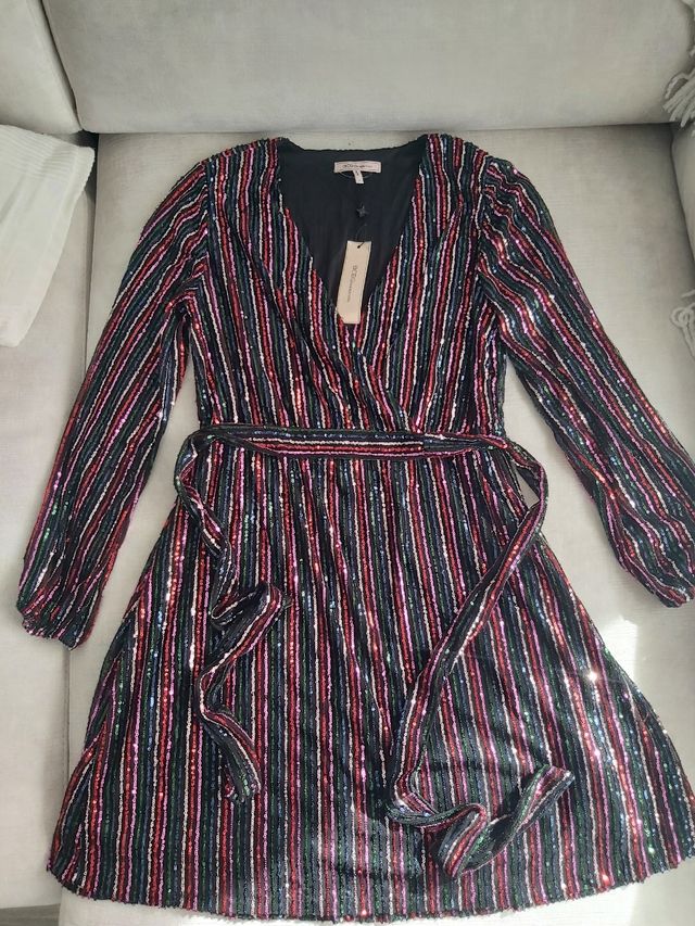 Vestido lentejuelas de BCBG. Talla 10