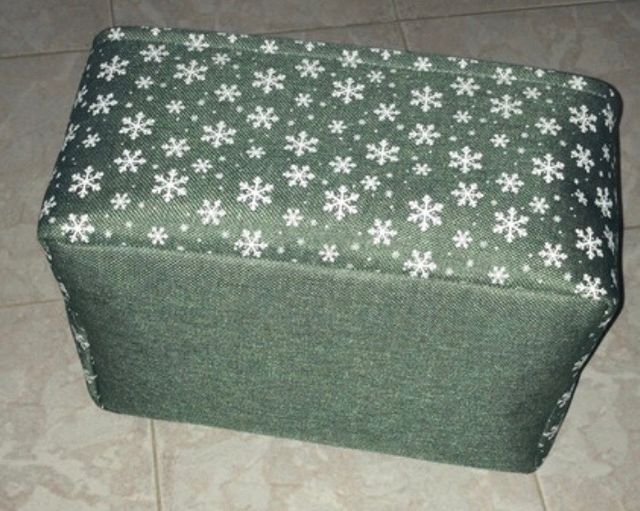 Cestino stoffa imbottito