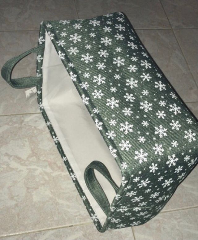 Cestino stoffa imbottito