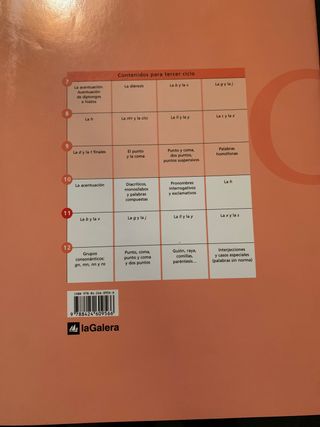Dos Cuadernillos Lengua  11 y 18 La Galera 