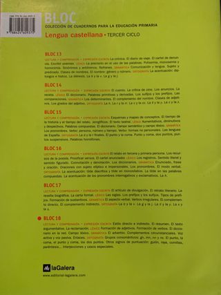 Dos Cuadernillos Lengua  11 y 18 La Galera 