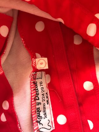 Falda y camisa flamenca con complementos niña 